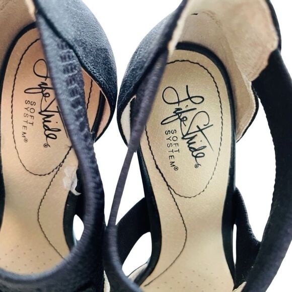 LifeStride Keiko Black Ankle Strap Sandals size 8. - Picture 8 of 10